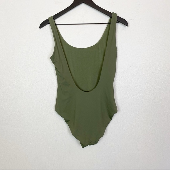 New! Onia Kelly One Piece Swimsuit Swim Forest Green - Picture 6 of 7